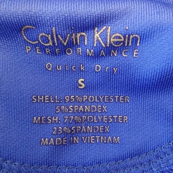 Calvin Klein Performance Jacket Full Zip Activewear Womens Small Blue‎ Black - Picture 7 of 9